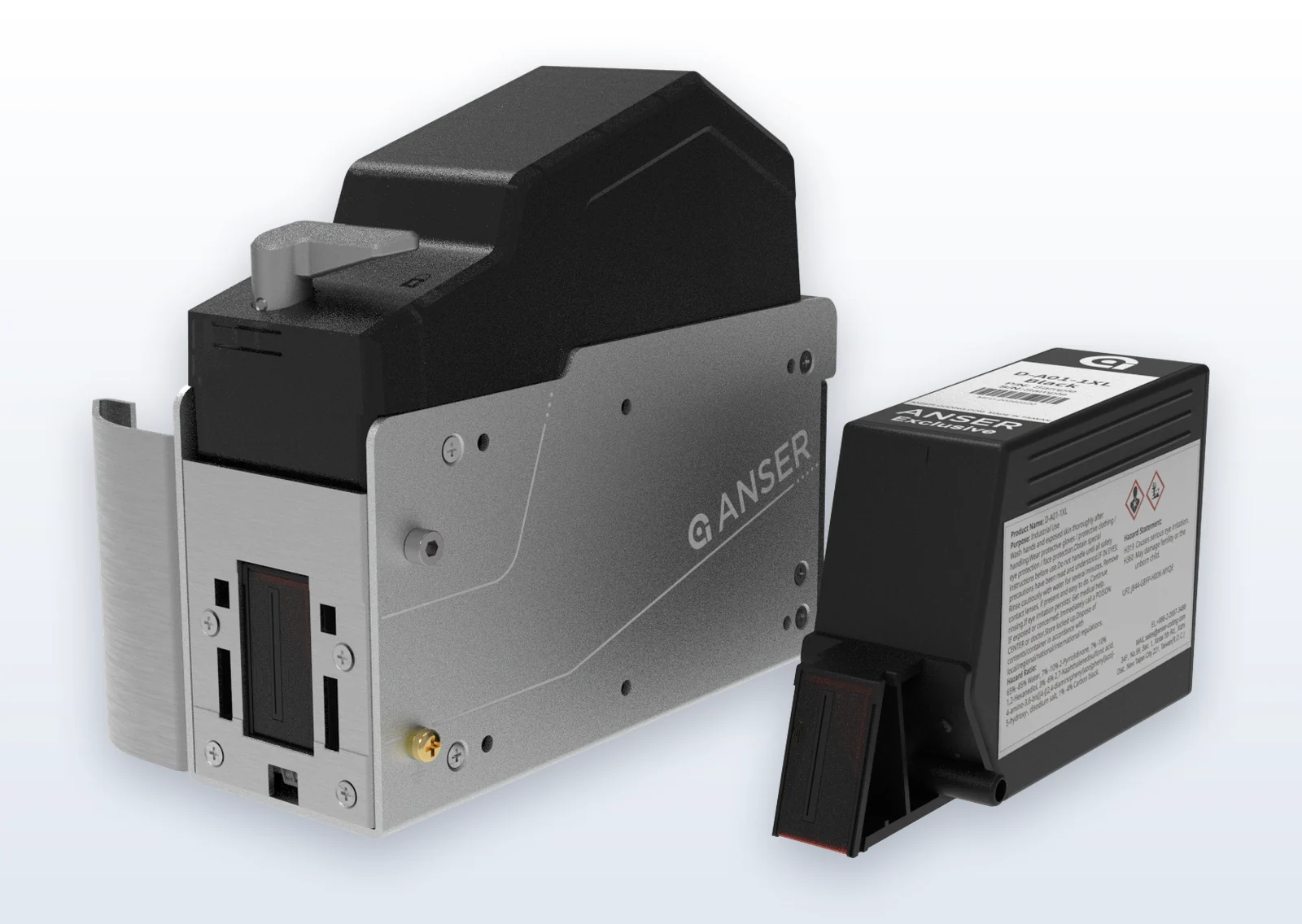 1-inch bulk printhead beside the 160 mL XL cartridge